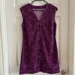 Title Nine Dress Short Purple Stretch Sleeveless Shift Pickleball Activewear